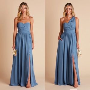 BIRDY GREY • Blue Grace Convertible Chiffon Bridesmaid Dress